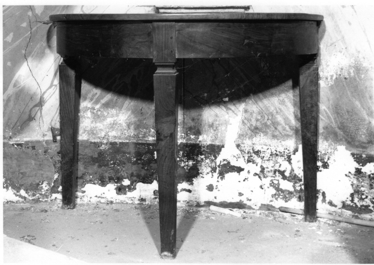 tavolo da muro, opera isolata - bottega piemontese (metà sec. XIX)