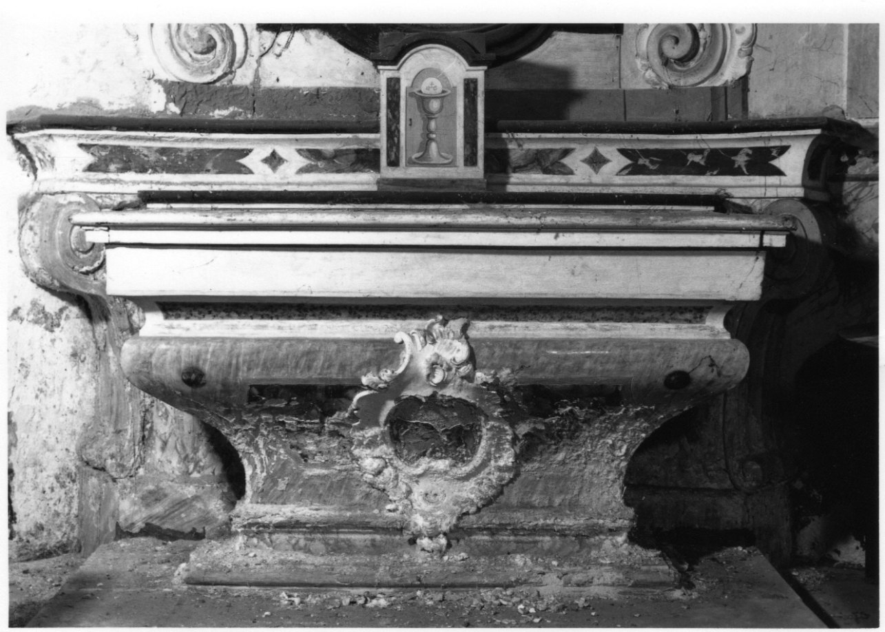 altare maggiore, opera isolata - bottega piemontese (metà sec. XVIII)