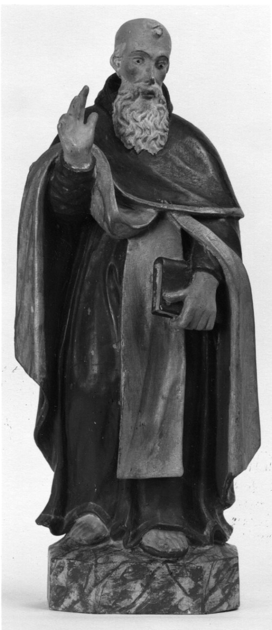 Sant'Antonio da Padova (statuetta, opera isolata) - bottega savoiardo-piemontese (seconda metà sec. XVII)