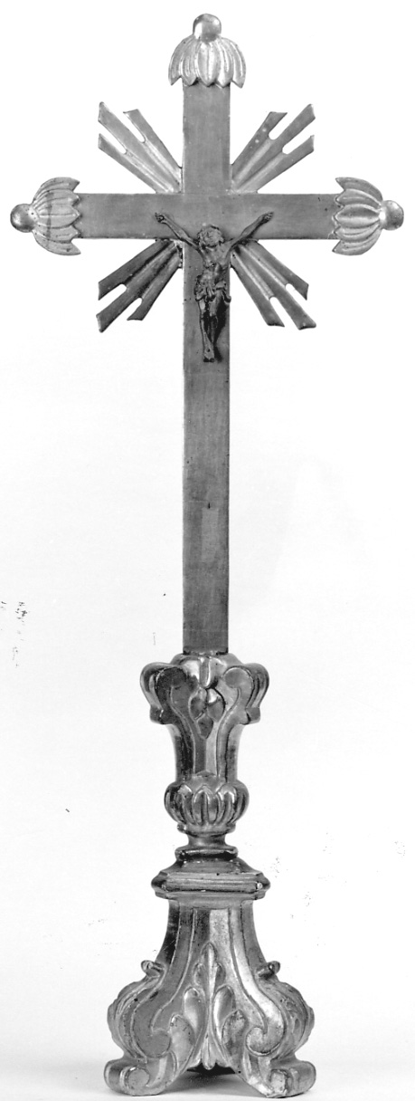Cristo crocifisso (croce da tavolo, opera isolata) - bottega savoiardo-piemontese (seconda metà sec. XVIII)