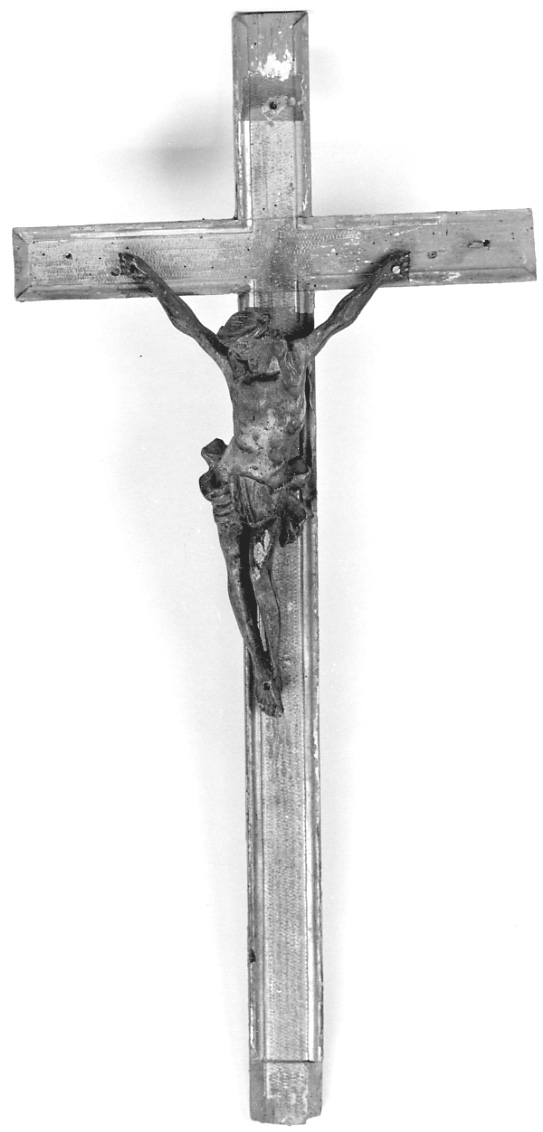 Cristo crocifisso (croce da tavolo, opera isolata) - bottega savoiardo-piemontese (seconda metà sec. XVIII)