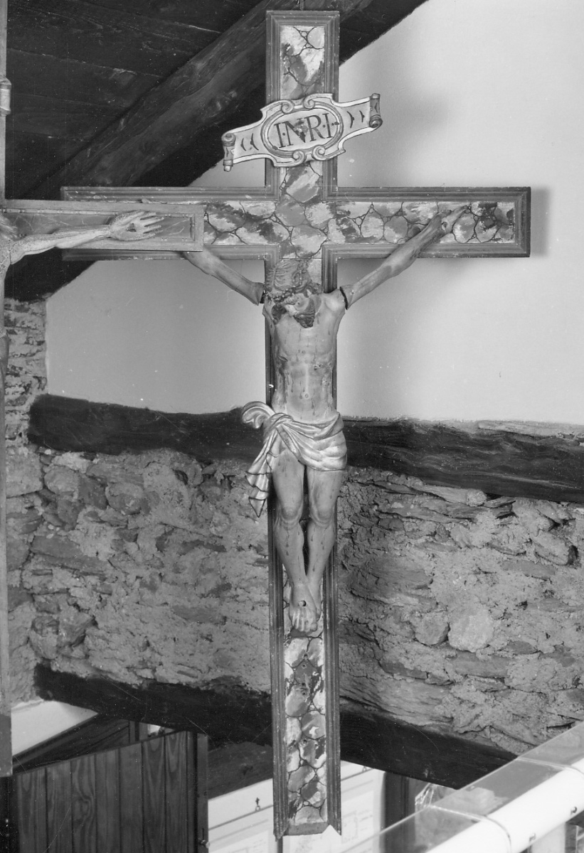 Cristo crocifisso (crocifisso, opera isolata) - ambito piemontese-savoiardo (seconda metà sec. XVII)
