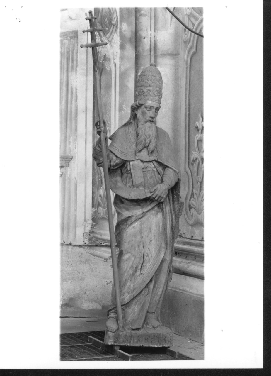 San Silvestro (statua, opera isolata) - ambito piemontese (terzo quarto sec. XVIII)