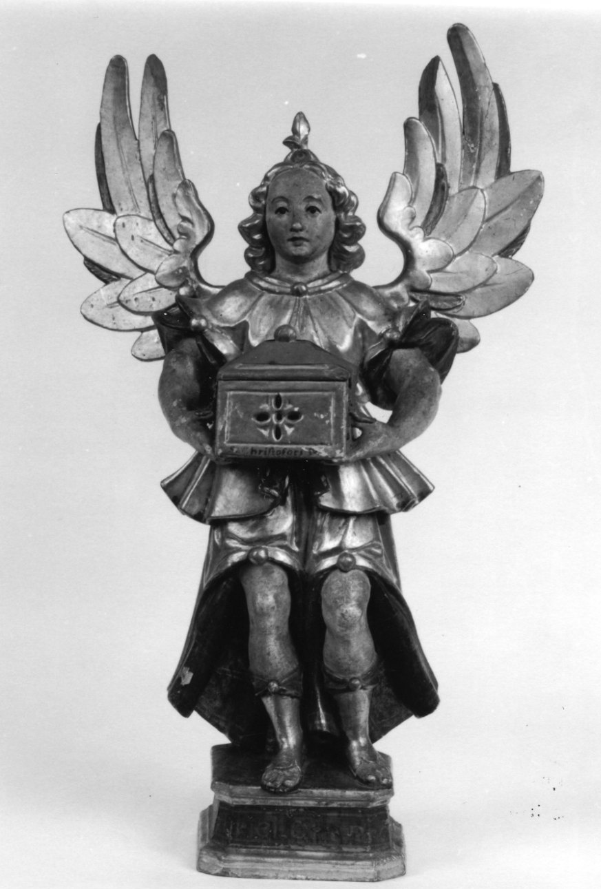 arcangelo Gabriele (reliquiario, opera isolata) - bottega della Valle di Susa (sec. XVIII)