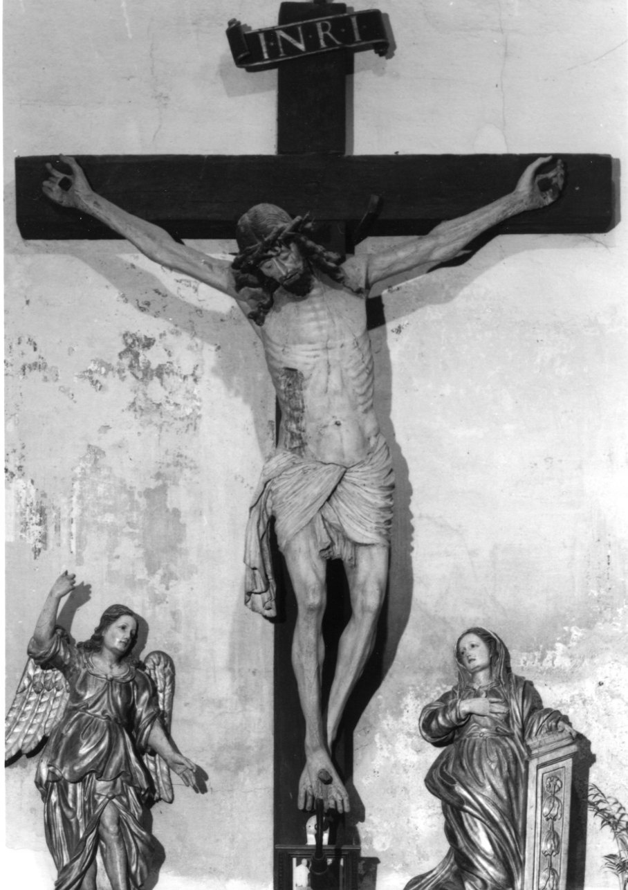Cristo crocifisso dolente (crocifisso, opera isolata) - bottega francese (primo quarto sec. XVI)