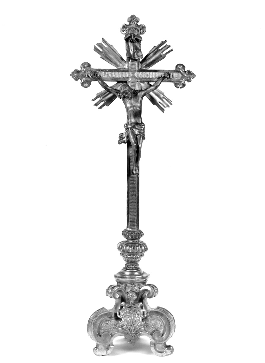 Cristo crocifisso (croce da tavolo, opera isolata) - bottega piemontese (metà sec. XVIII)