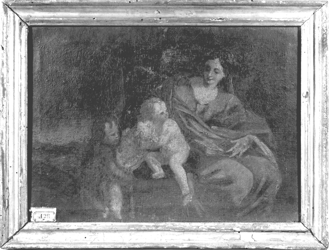 Madonna con Bambino e San Giovannino (dipinto, opera isolata) di Pelvino Daniele (metà sec. XVIII)