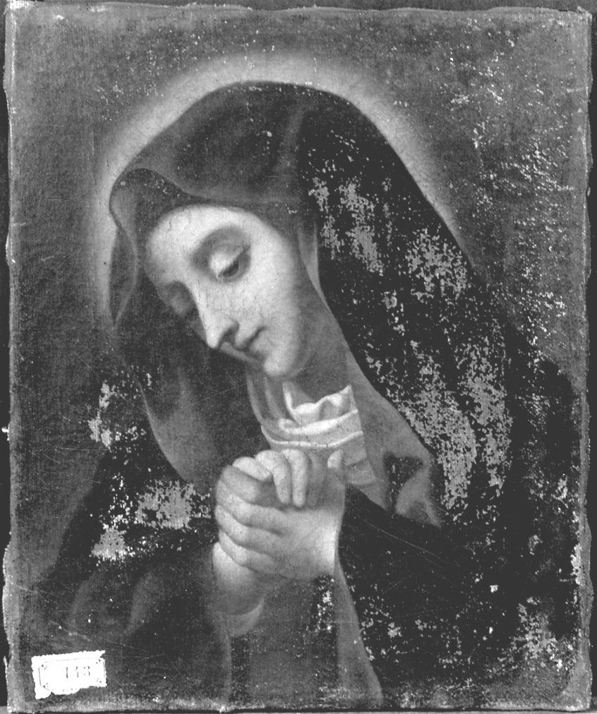 Madonna (dipinto, opera isolata) - ambito piemontese (seconda metà sec. XVII)