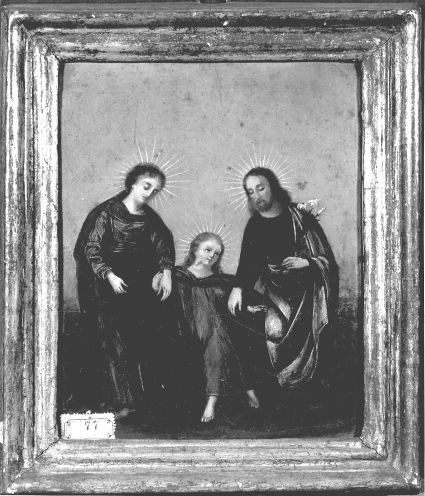 Sacra Famiglia (dipinto, opera isolata) - ambito piemontese (fine/inizio secc. XVIII/ XIX)