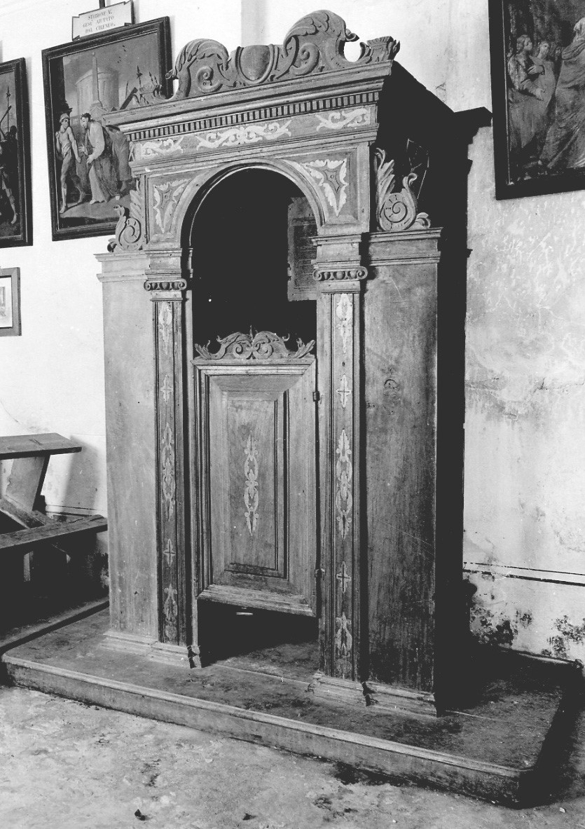 confessionale, opera isolata - bottega della Valsesia (fine/inizio secc. XVII/ XVIII)
