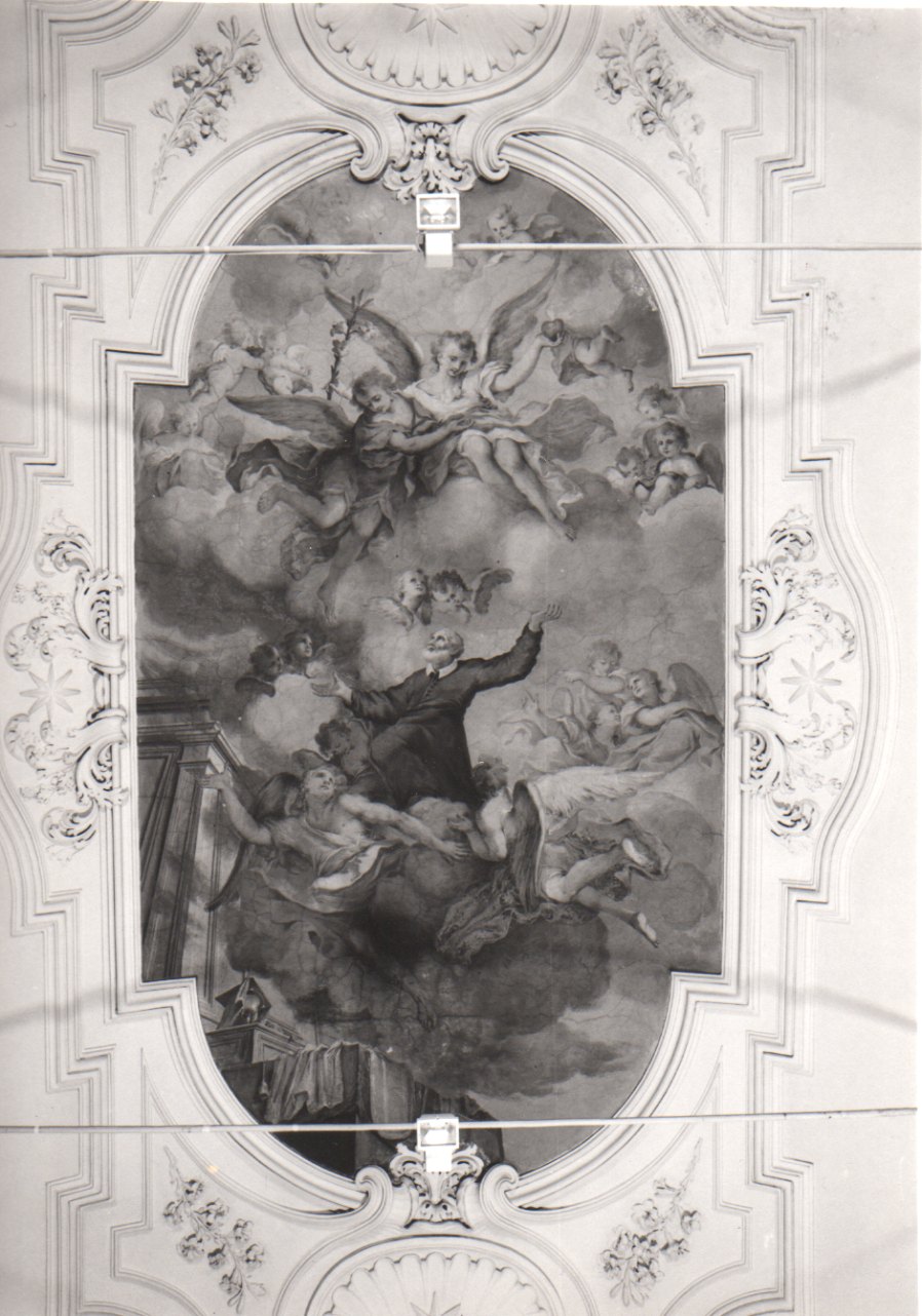 gloria di San Filippo Neri (dipinto, opera isolata) di Milocco Michele Antonio (metà sec. XVIII)