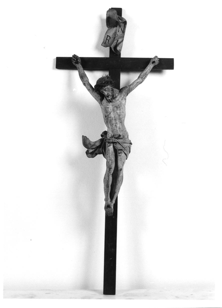 Cristo crocifisso (crocifisso, opera isolata) - ambito piemontese (seconda metà sec. XIX)