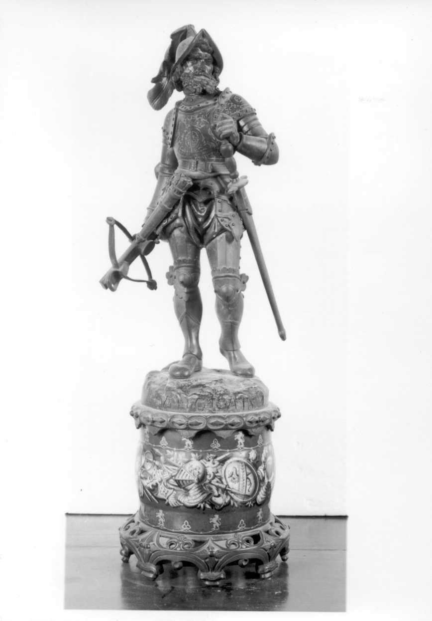 guerriero (statuetta, serie) - bottega francese (?) (seconda metà sec. XIX)