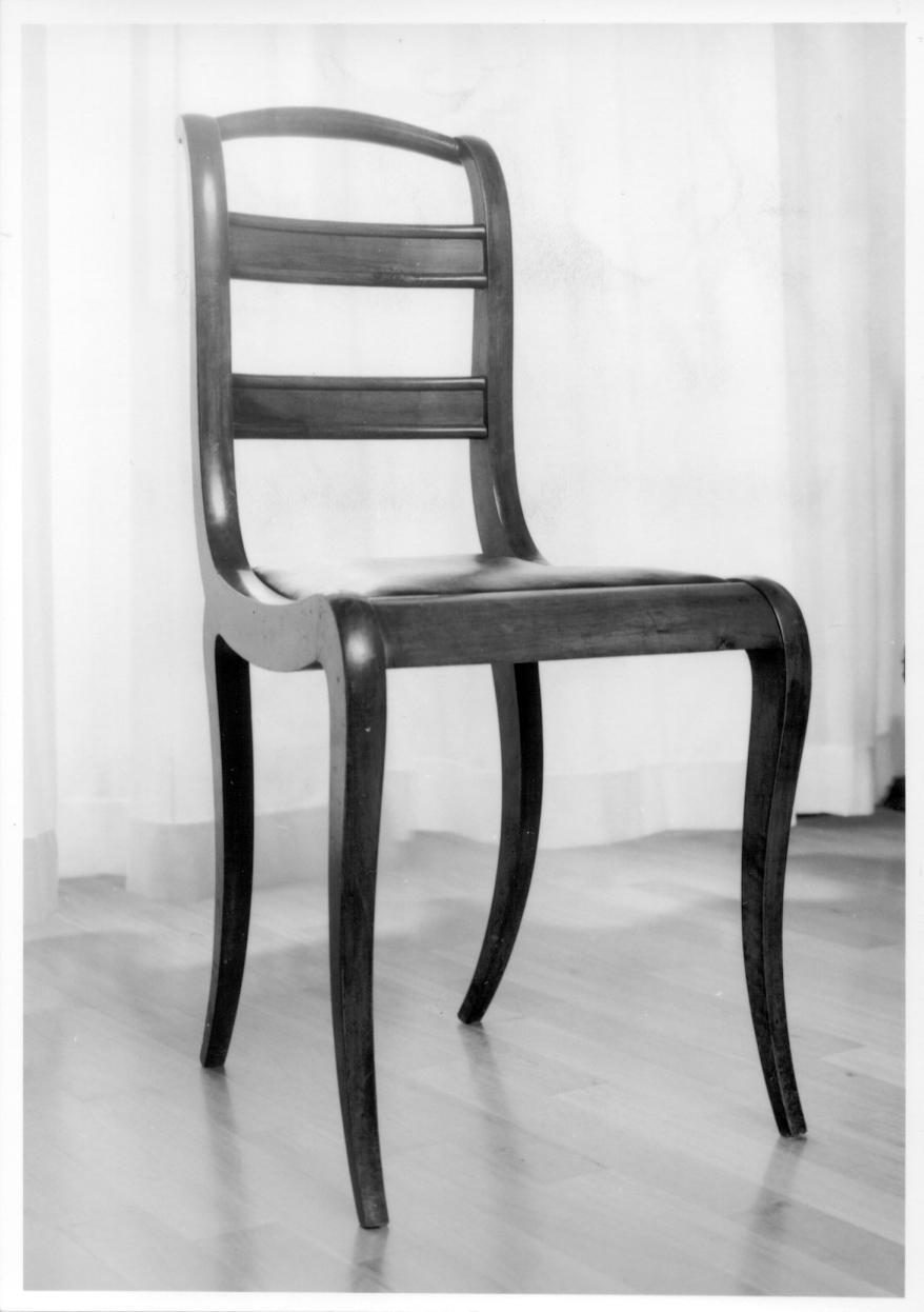 sedia, serie - produzione piemontese (secondo quarto sec. XIX)
