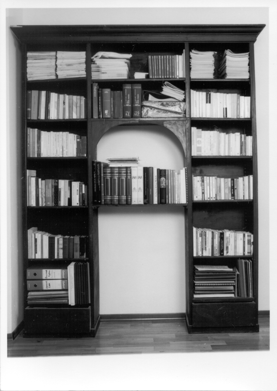 libreria, opera isolata - produzione piemontese (ultimo quarto sec. XIX)