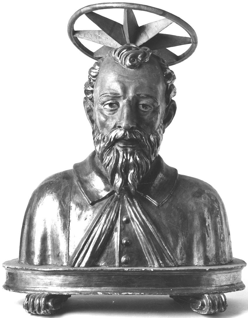 Santo (reliquiario - a busto, opera isolata) - bottega della Valsesia (sec. XVII)