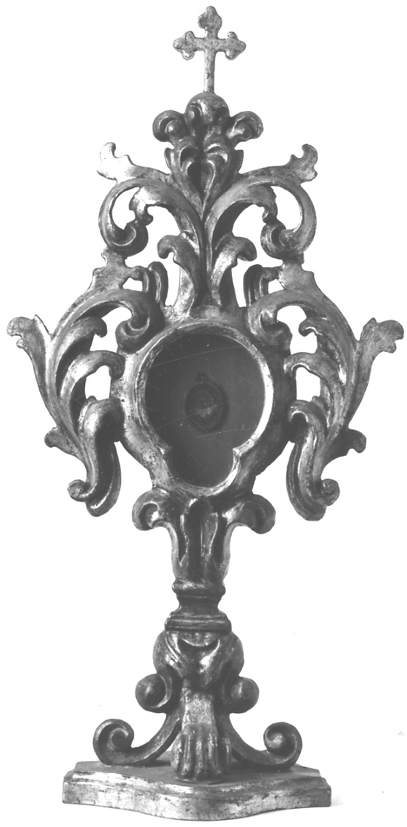 reliquiario - a ostensorio, serie - bottega della Valsesia (fine/inizio secc. XVII/ XVIII)