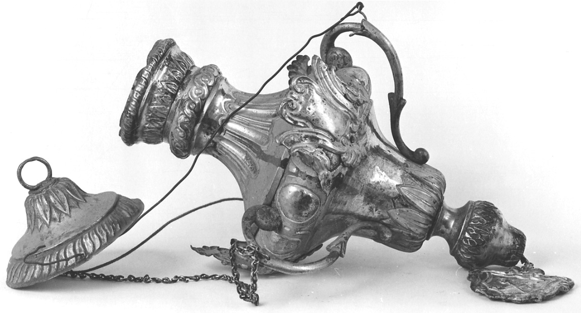 lampada pensile, opera isolata - bottega lombardo-piemontese (sec. XIX)