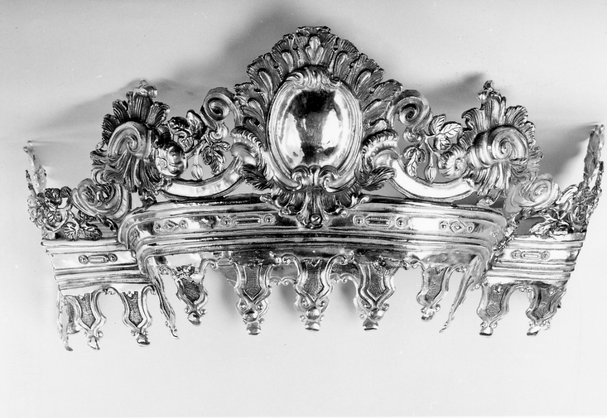 corona di tronetto per esposizione eucaristica, opera isolata - bottega lombardo-piemontese (seconda metà sec. XVIII)