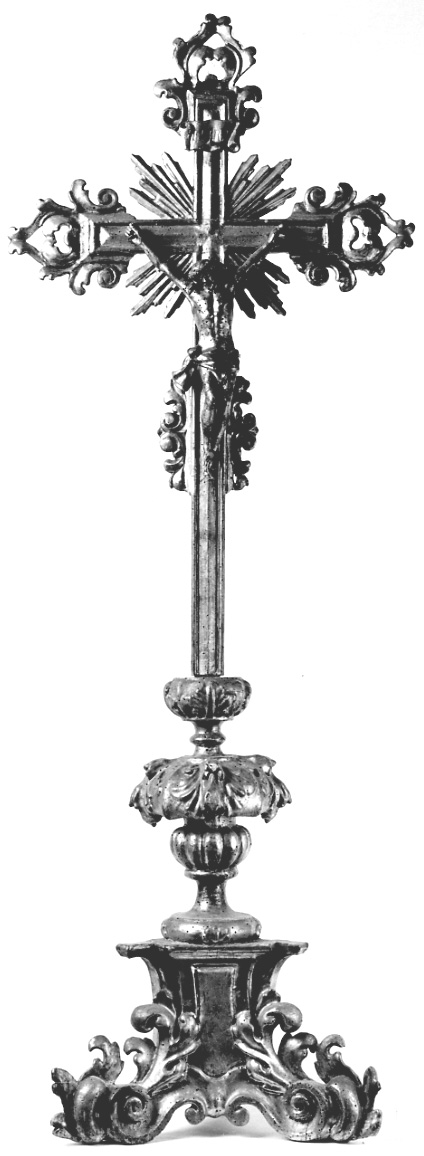 Cristo crocifisso (croce d'altare, opera isolata) - bottega della Valsesia (prima metà sec. XVIII)