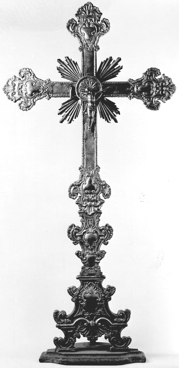 Cristo crocifisso (croce d'altare, opera isolata) - bottega piemontese (seconda metà sec. XVIII)