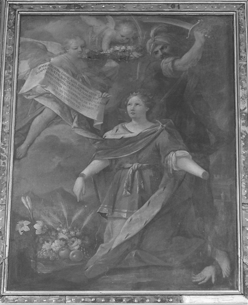 martirio di Sant'Eurosia (dipinto, opera isolata) - ambito lombardo (seconda metà sec. XVIII)