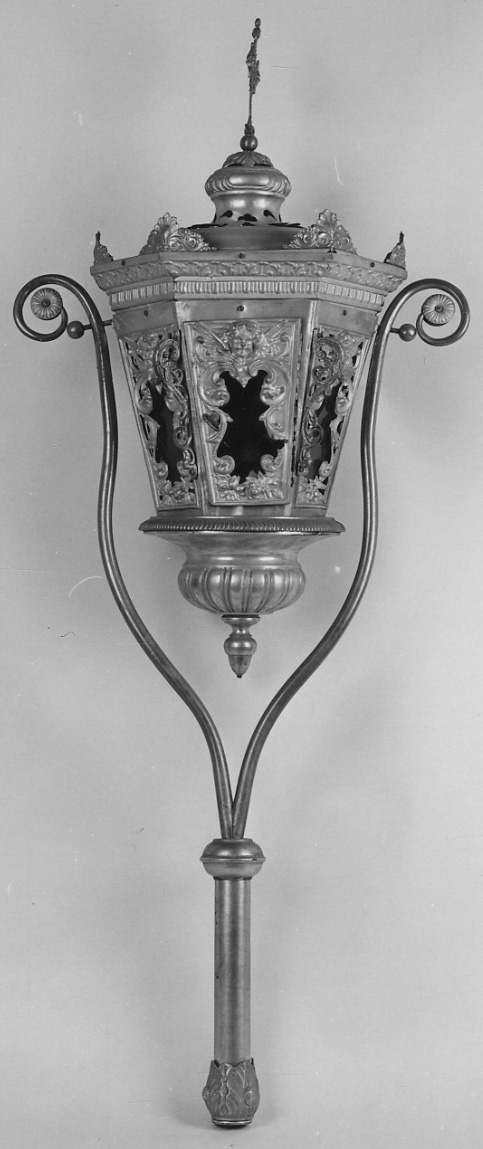 lanterna processionale, serie - produzione lombardo-piemontese (seconda metà sec. XIX)