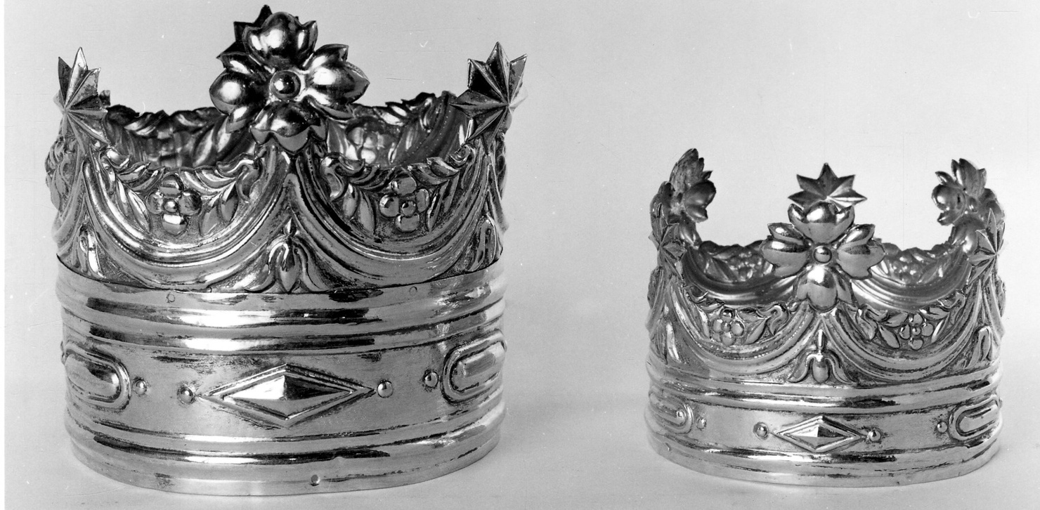 corona da statua, serie - produzione lombardo-piemontese (ultimo quarto sec. XIX)
