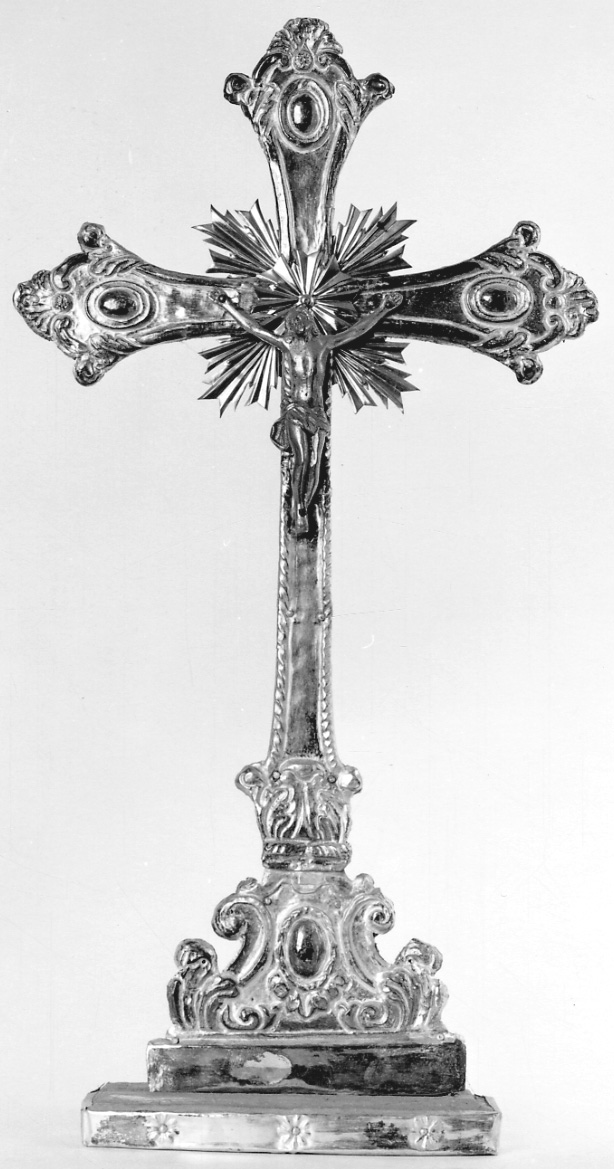 Cristo crocifisso (croce d'altare, opera isolata) - bottega lombardo-piemontese (ultimo quarto sec. XVIII)