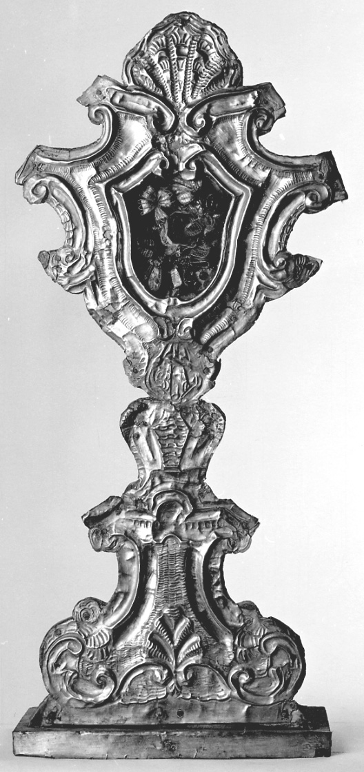 reliquiario - a ostensorio, serie - bottega lombardo-piemontese (prima metà sec. XVIII)
