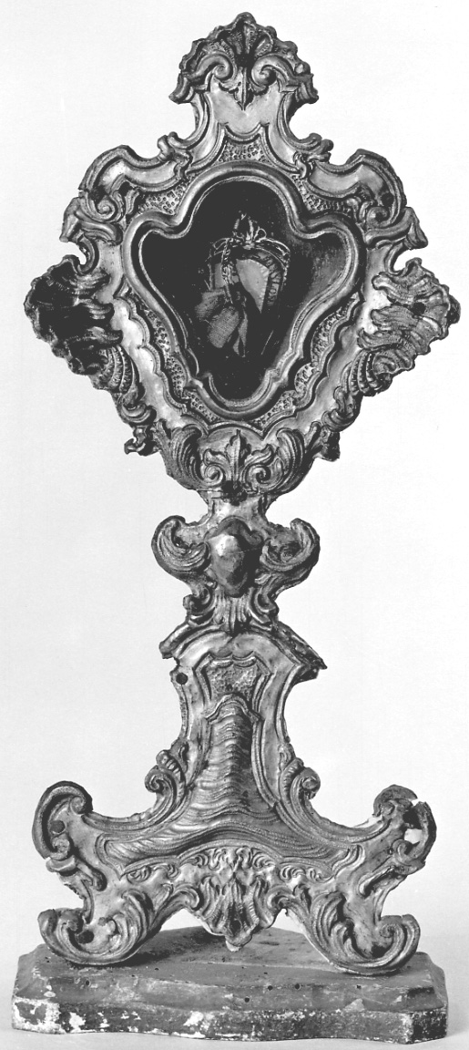 reliquiario - a ostensorio, serie - bottega lombardo-piemontese (metà sec. XVIII)