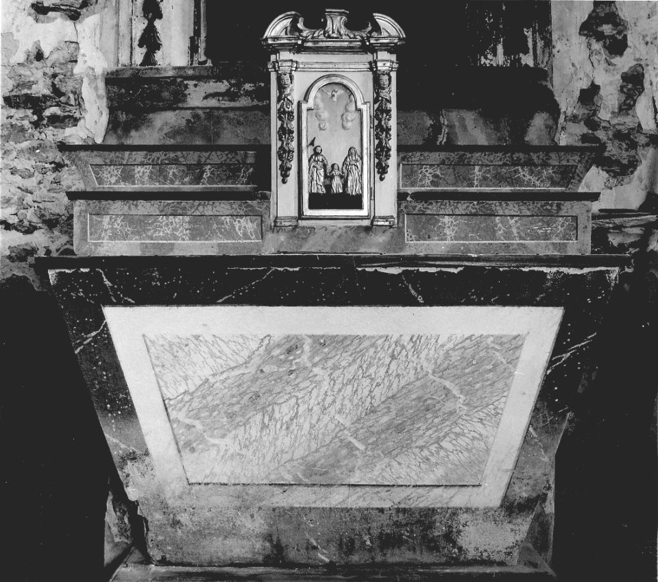 altare maggiore, insieme - bottega della Valsesia (seconda metà sec. XIX)