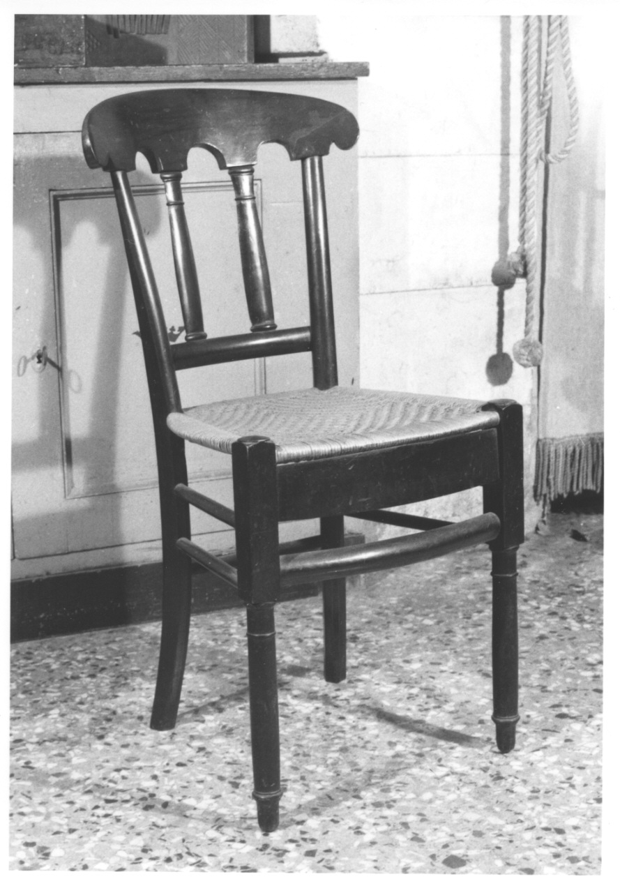 sedia, serie - bottega liguro-piemontese (seconda metà sec. XIX)