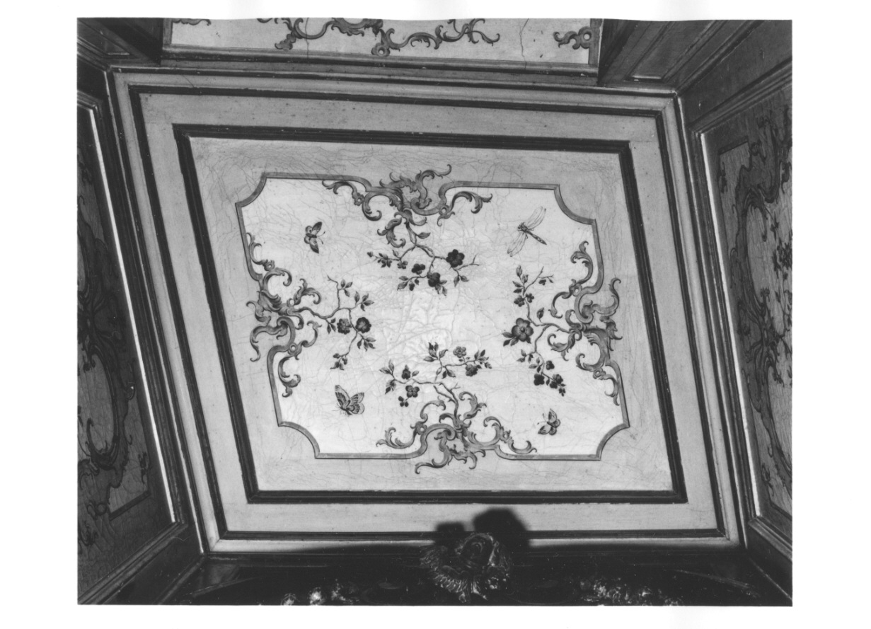 FIORI (soffitto dipinto, opera isolata) - ambito piemontese (terzo quarto sec. XVIII)