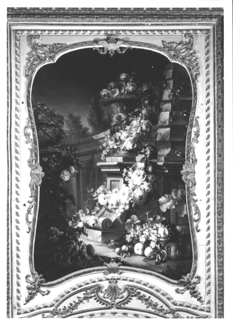 fiori (sovrapporta, opera isolata) di Rapous Michele Antonio Giuseppe (attribuito) (terzo quarto sec. XVIII)