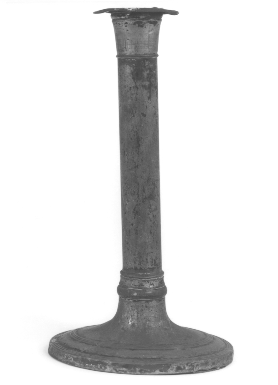 candeliere, opera isolata - ambito piemontese (seconda metà sec. XIX)