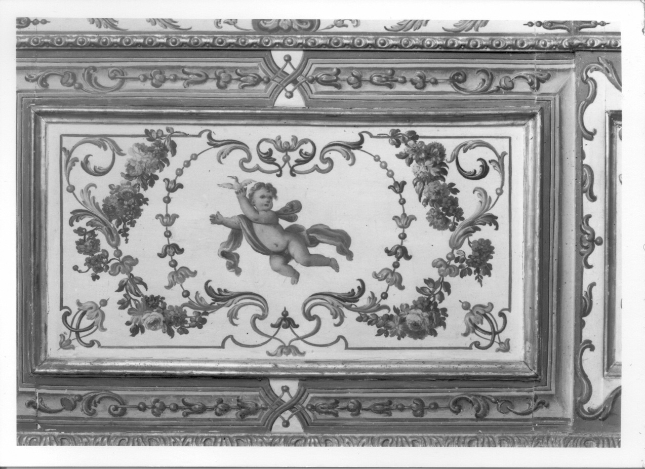 PUTTI ALATI E FIORI (elemento decorativo, elemento d'insieme) di Fariano Giovanni Francesco - ambito piemontese (prima metà sec. XVIII)