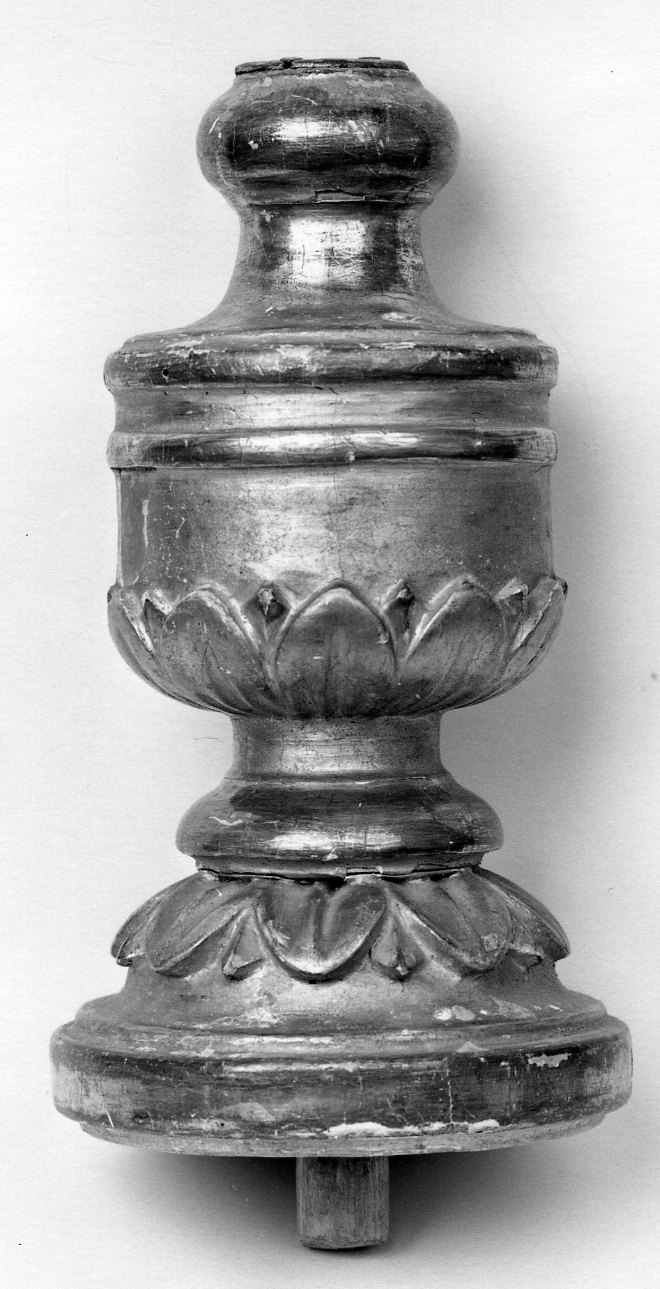vaso d'altare con composizione floreale, frammento - ambito piemontese (sec. XVIII)