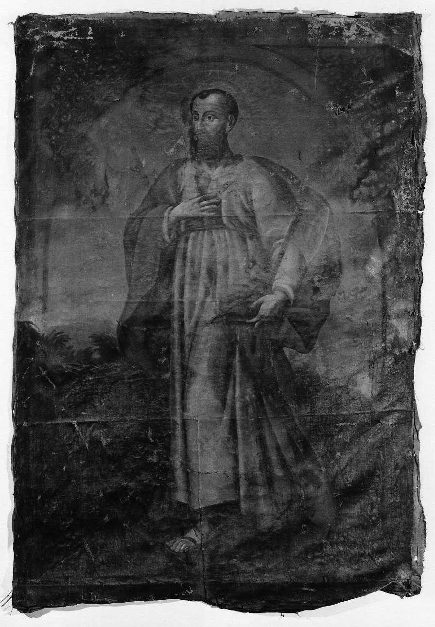 San Mattia Apostolo (dipinto, opera isolata) - ambito piemontese (fine/inizio secc. XVII/ XVIII)