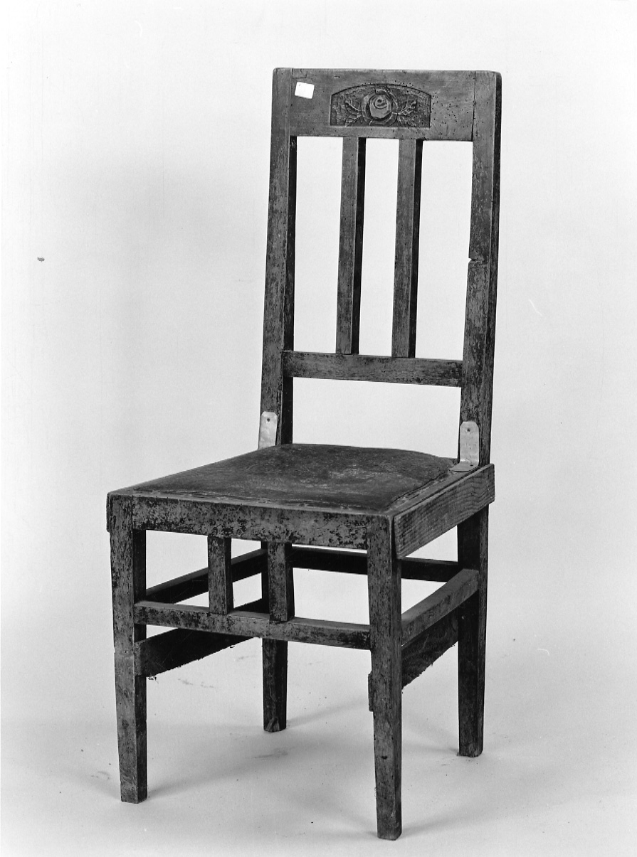 sedia, opera isolata - ambito piemontese (fine/inizio secc. XIX/ XX)