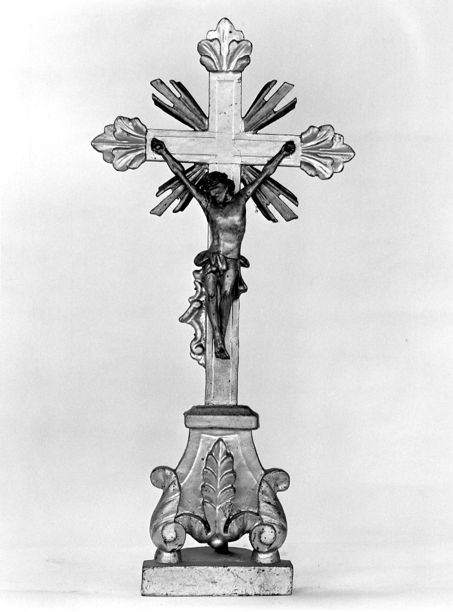 Cristo crocifisso (croce d'altare, opera isolata) - ambito piemontese (prima metà sec. XVIII)