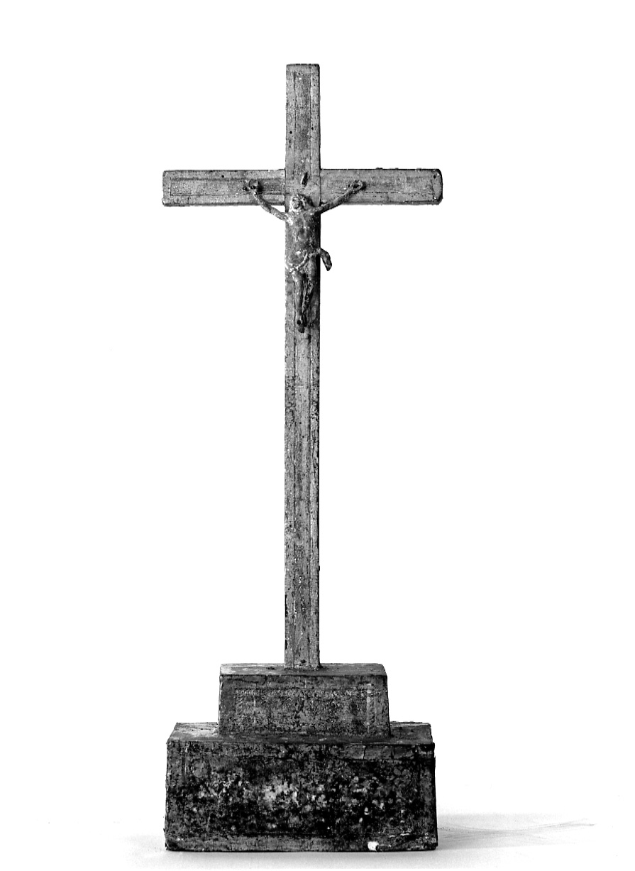 Cristo crocifisso (croce d'altare, opera isolata) - ambito piemontese (sec. XVII)