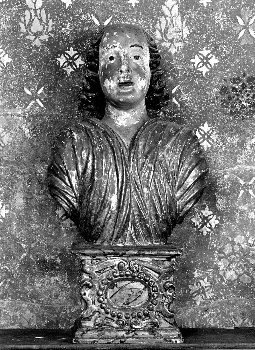 figura maschile (reliquiario - a busto, serie) - ambito piemontese (sec. XVII)