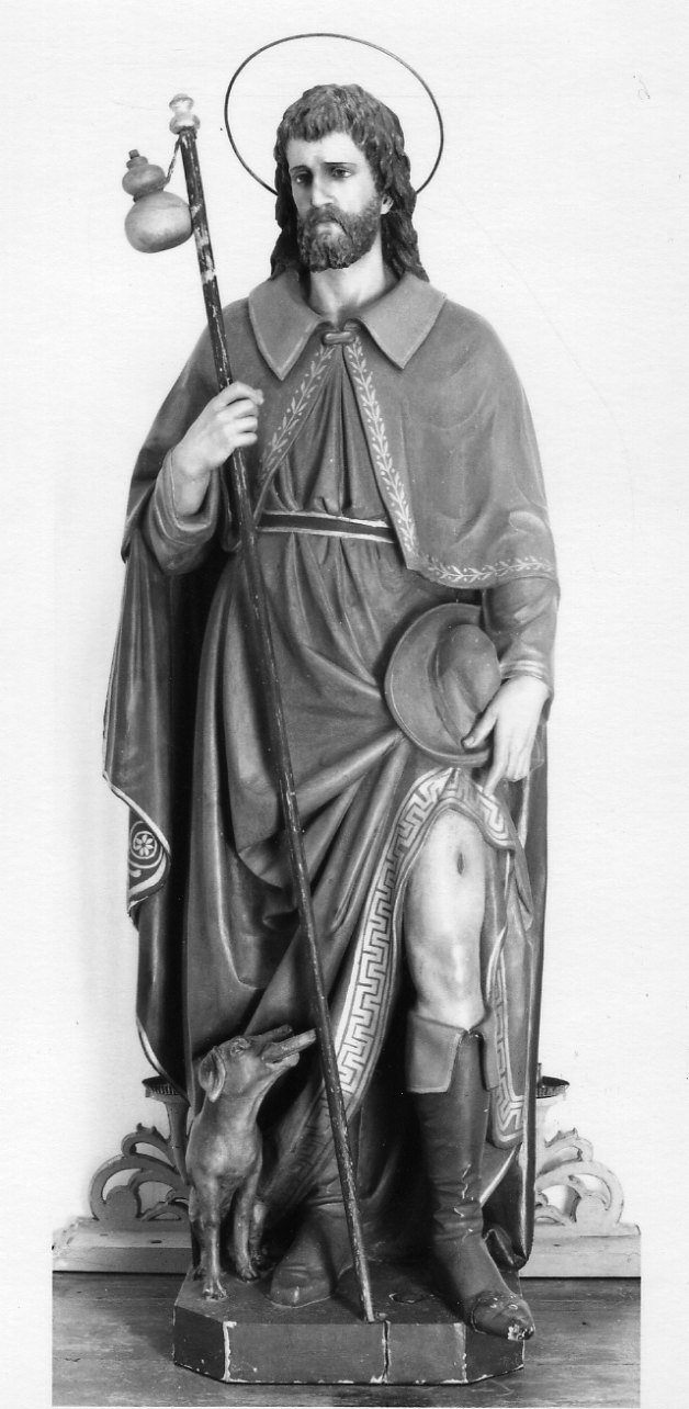 San Rocco (statua processionale, opera isolata) di Minoja Giovanni (sec. XIX)