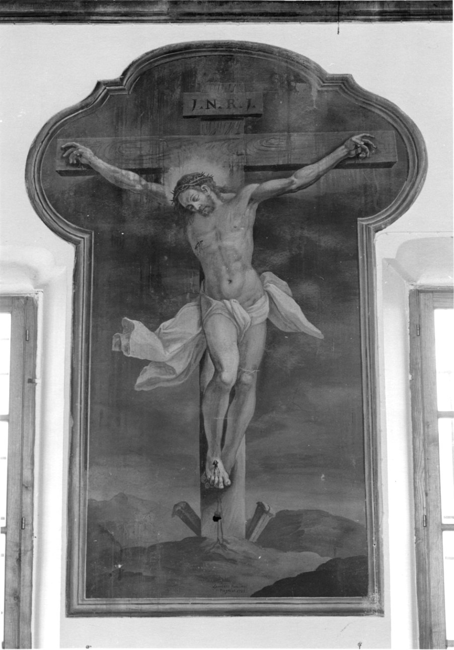 Cristo crocifisso (dipinto, opera isolata) di Peracino Lorenzo il Vecchio (ultimo quarto sec. XVIII)