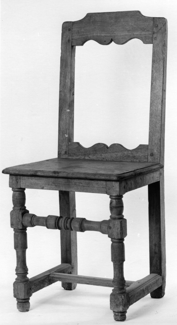 sedia, serie - bottega della Valsesia (fine/inizio secc. XVII/ XVIII)