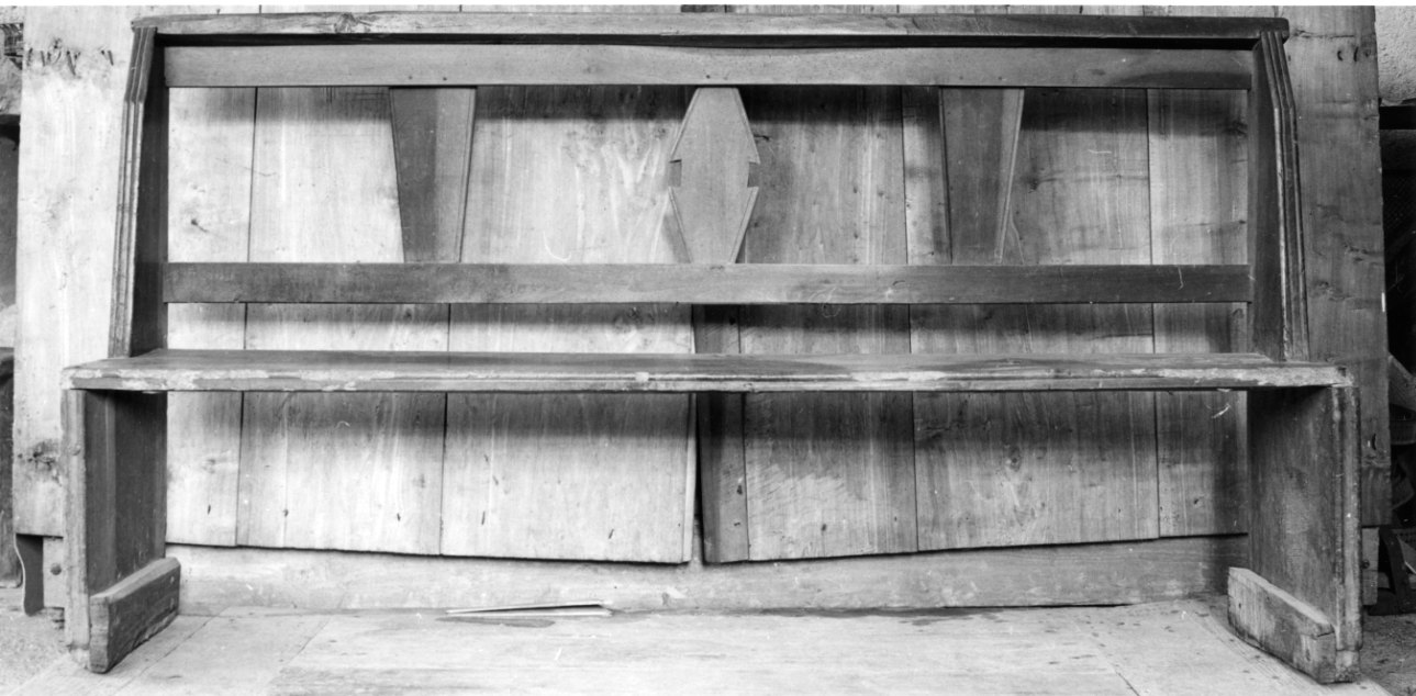 banco da chiesa, opera isolata - bottega della Valsesia (sec. XIX)
