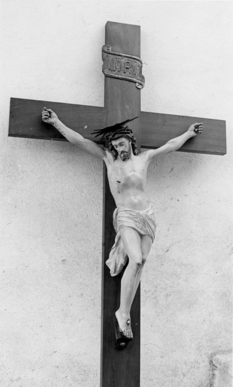 Cristo crocifisso (crocifisso, opera isolata) - bottega lombardo-piemontese (primo quarto sec. XX)