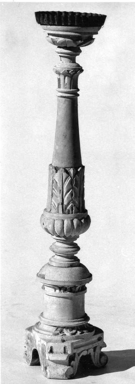 candelabro, serie - ambito piemontese (seconda metà sec. XIX)