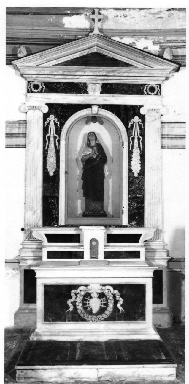 Sacro Cuore di Maria e Veronica (altare, opera isolata) di Chiappori Giuseppe (secondo quarto sec. XIX)